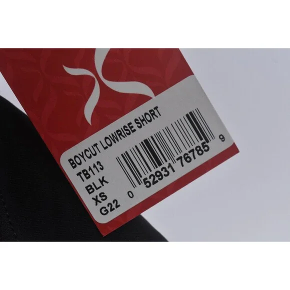 Capezio Shorts Womens XS Black Boycut Low Rise TB113 Dancewear Stretch Athletic - Picture 8 of 12